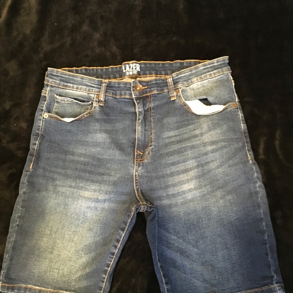 Lazer Blue Denim Shorts